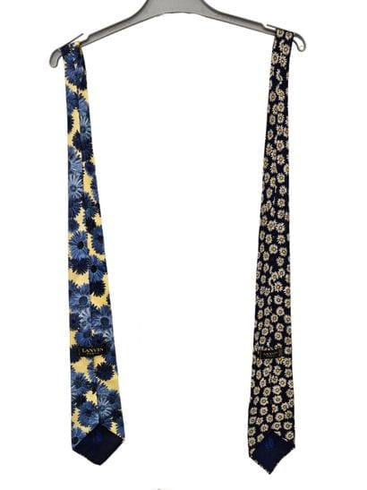 Lanvin
Cravate en soie marron à motifs de...