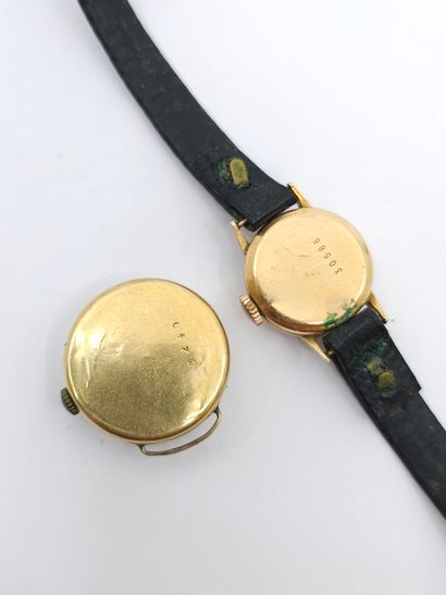 BOITIER de montre en or jaune 750° 
On y...