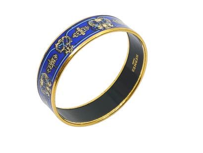 HERMES Paris 
Bracelet jonc en métal doré...