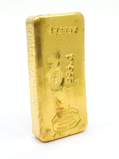 LINGOT D'OR
Poids de l'or fin 995g. 
Avec...