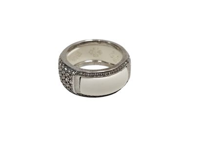 PATEK PHILIPPE 
Bague en or gris 750 et anneau...