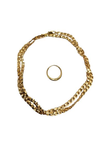 CHAINE en or jaune 750° maille fantaisie...