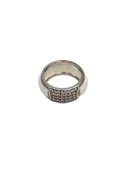 PATEK PHILIPPE 
Bague en or gris 750 et anneau...
