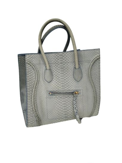 CELINE Paris Luggage
in grey python leather...