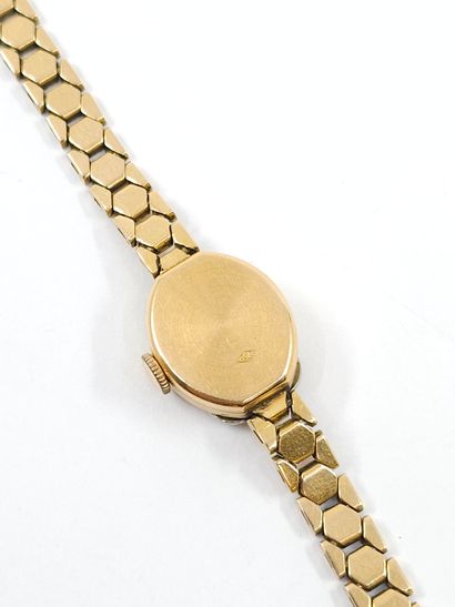MONTRE bracelet en or deux tons 750°, boîtier...