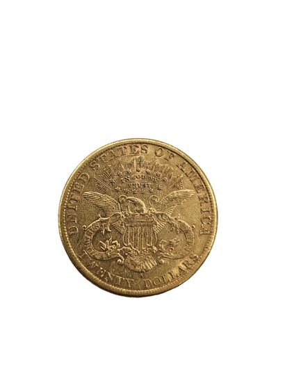 PIECE de 20 dollars Or
1888
Poids: 33,4g