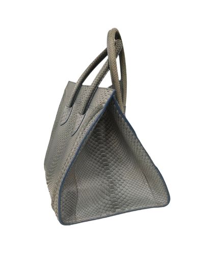 CELINE Paris Luggage
in grey python leather...