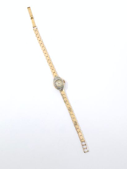 MONTRE bracelet en or deux tons 750°, boîtier...