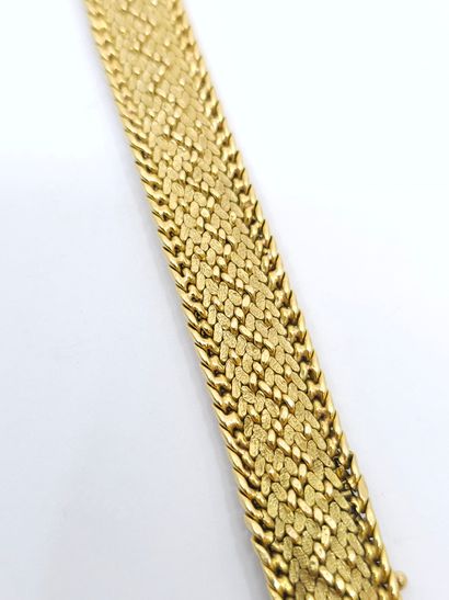 BRACELET maille polonaise en or jaune 750°
Poids...