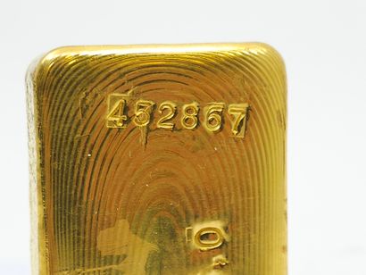 LINGOT D'OR
Poids de l'or fin 995g. 
Avec...