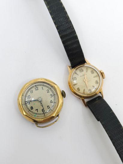 BOITIER de montre en or jaune 750° 
On y...