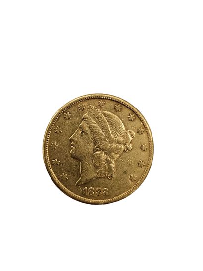 PIECE de 20 dollars Or
1888
Poids: 33,4g