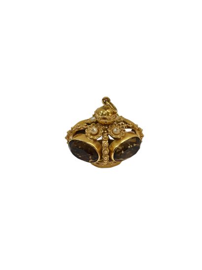 ITALIAN WORK
Pendant in 750° yellow gold...