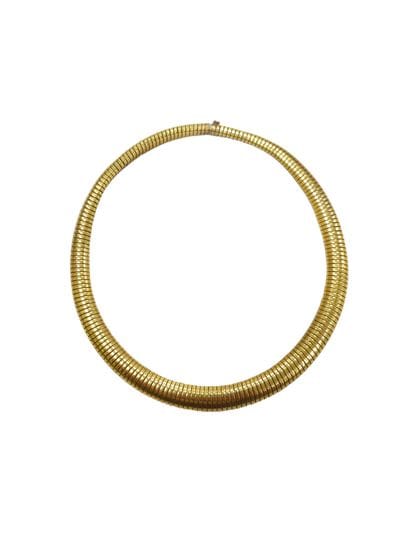 COLLIER tubogaz en métal doré
