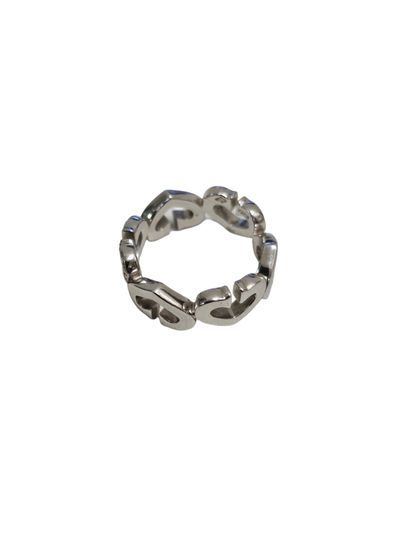CARTIER 
Alliance cœur en or gris 750° et...