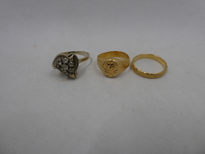 1 Ring 18kt white gold and stones 4,23g 1...