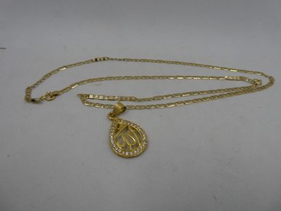 1 Chain 18kt Gold 3,50g damaged 1 Pendant...