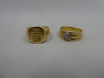 1 Ring 18kt Gold and diamonds 4,52g 1 Ring...