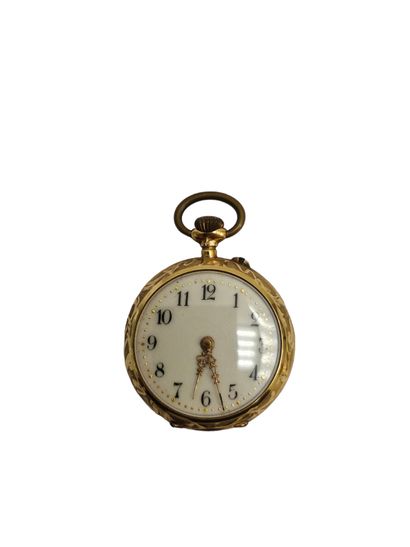 Pocket watch in yellow gold 750 
Gross weight:...