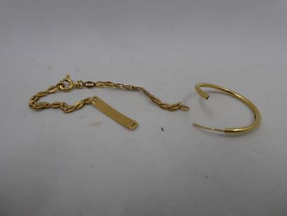 1 Bracelet Gold 18kt 1,43g broken 1 Buckle...