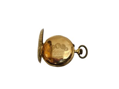 Pocket watch in yellow gold 750 
Gross weight:...
