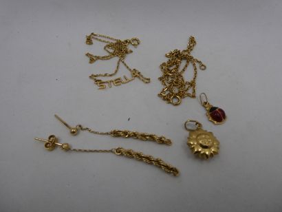 1 Pendant 18kt Gold and miscellaneous 0,48g...