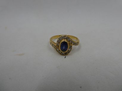 1 Ring 18kt gold diamonds and stones 3,0...