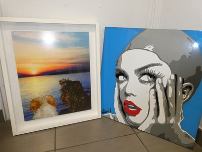 1 Tableau 61,0x60,0 cm juliette clovis portrait...