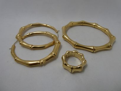 1 Ring Gold 18kt 8,62g 1 Bracelet Gold 18kt...