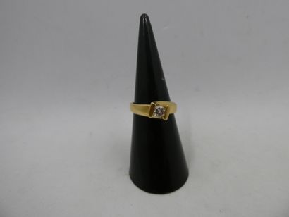 1 Ring 18 carat gold and diamond 5.39g finger...