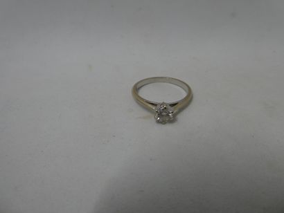1 Ring 18kt white gold and diamond 2.33g...