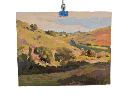 Christian Couillaud
-Paysage provencal 
Huile...