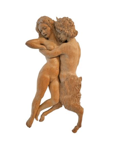 Christian Couillaud 
La femme nue et le satyre
Statue...