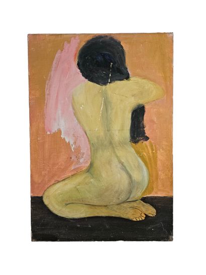 Ensemble de quatre oeuvres d'amateurs
-LB
Femme...
