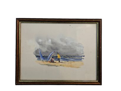 Ensemble de quatre aquarelles
-J. Esteban
Fruits...