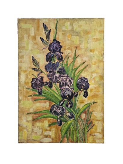 Ensemble de quatre oeuvres d'amateurs
-LB
Femme...
