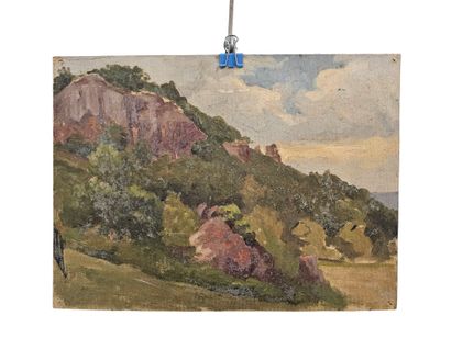 Christian Couillaud
-Paysage provencal 
Huile...