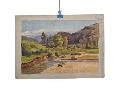 Christian Couillaud
-Paysage provencal 
Huile...