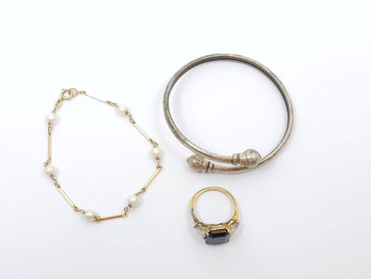 BRACELET en or jaune jaune 585° (14 kt) 
Poids...