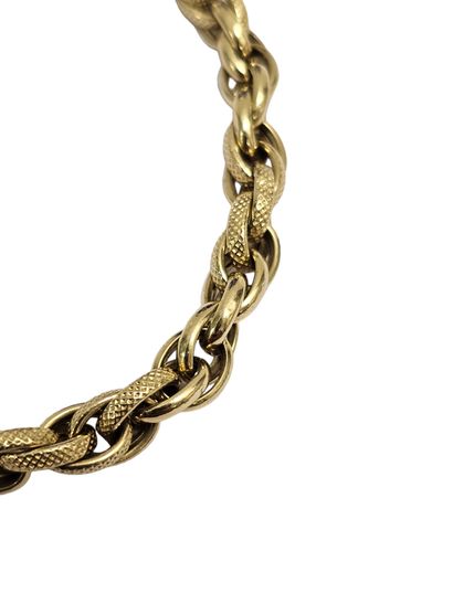 BRACELET en or jaune 750°maille fantaisie...