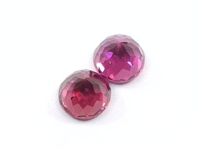 GRENAT pinkish purple rhodolite Nbr 2 , rond...