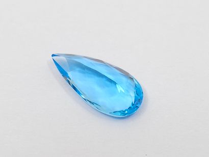 TOPAZE swiss Blue IF , poire , Brésil , 2,53...