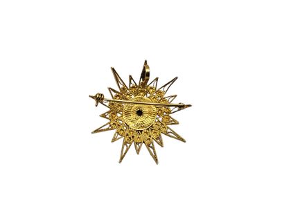 BROCHE en or jaune 750° 
Poids : 12,3 g