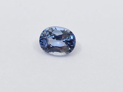 SAPHIR bleu VVS , ovale , Ceylan , 0,84 Carats,...