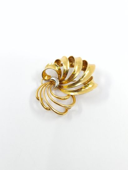 BROCHE en or deux tons 750°
Poids : 12,81...