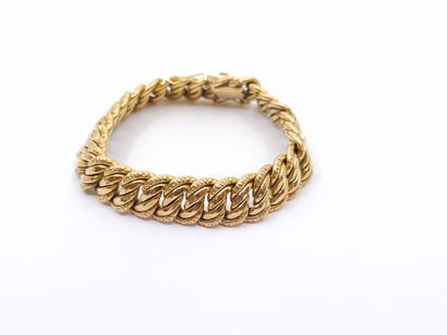 BRACELET maille américaine en or jaune 750°
Poids...