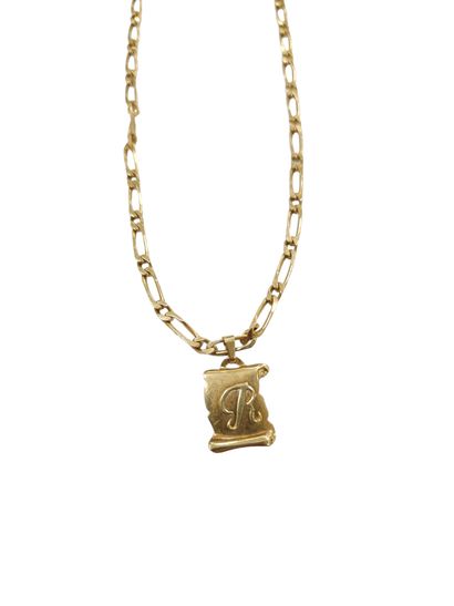 CHAINE MAILLE CHEVAL en or jaune 750°, pendentif...