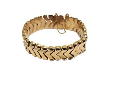TRAVAIL ITALIEN 
Bracelet manchette maille...