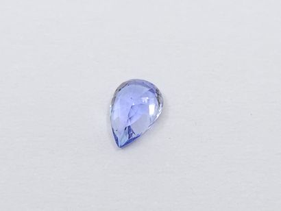 TANZANITE violet blue VVS de forme poire,...