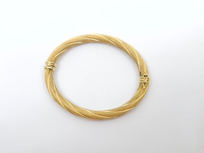 BRACELET jonc ouvrant torsadé
Poids : 13,57...